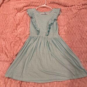 Cherokee Ruffled Kids Dress in Soft Blue